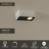 Lucide ANGULAR - Spot plafond - LED Dim. - 1x6W 2700K - Blanc - Premium