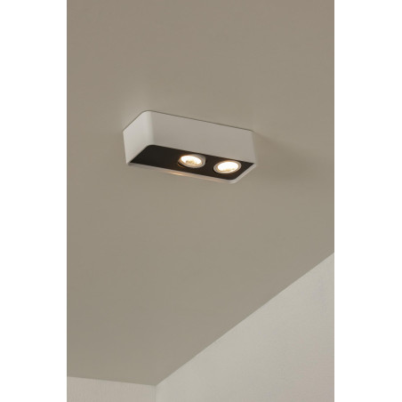 Lucide ANGULAR - Spot plafond - LED Dim. - 2x5W 2700K - Blanc - Premium