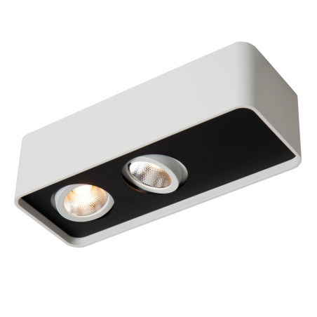 Lucide ANGULAR - Spot plafond - LED Dim. - 2x5W 2700K - Blanc - Premium
