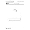 Lucide GRIFFITH - Suspension - LED Dim. - CCT - 1x33W 2700K/4000K - Bronze - Premium