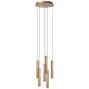 Lucide GRIFFITH - Suspension - Ø 38 cm - LED Dim. - CCT - 6x6W 2700K/4000K - Bronze - Premium