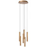Lucide GRIFFITH - Suspension - Ø 38 cm - LED Dim. - CCT - 6x6W 2700K/4000K - Bronze - Premium
