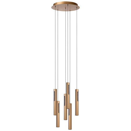Lucide GRIFFITH - Suspension - Ø 38 cm - LED Dim. - CCT - 6x6W 2700K/4000K - Bronze - Premium