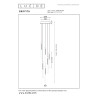 Lucide GRIFFITH - Suspension - Ø 38 cm - LED Dim. - CCT - 6x6W 2700K/4000K - Bronze - Premium