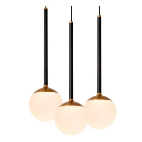 Lucide CALINA - Suspension - Ø 42 cm - LED Dim. - 5x8,2W 2700K - Noir - Premium