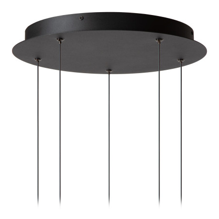 Lucide CALINA - Suspension - Ø 42 cm - LED Dim. - 5x8,2W 2700K - Noir - Premium