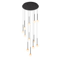 Lucide CALINA - Suspension - Ø 69,9 cm - LED Dim. - 12x7,7W 2700K - Noir - Premium