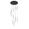 Lucide CALINA - Suspension - Ø 69,9 cm - LED Dim. - 12x7,7W 2700K - Noir - Premium