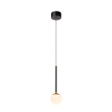 Lucide CALINA - Suspension - Ø 9,9 cm - LED Dim. - CCT - 1x7W 2200K/3300K - Avec module LED remplaçable - Noir - Premium