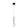 Lucide CALINA - Suspension - Ø 9,9 cm - LED Dim. - CCT - 1x7W 2200K/3300K - Avec module LED remplaçable - Noir - Premium
