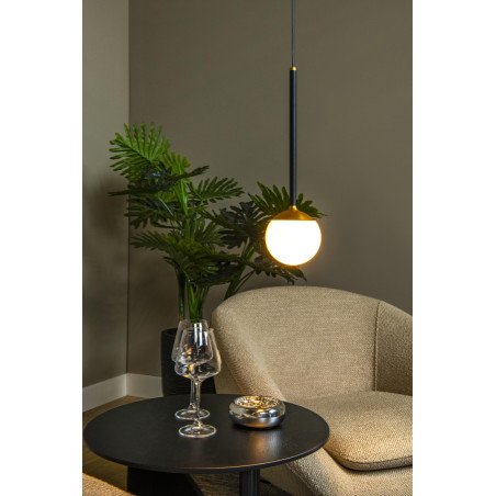 Lucide CALINA - Suspension - Ø 9,9 cm - LED Dim. - CCT - 1x7W 2200K/3300K - Avec module LED remplaçable - Noir - Premium