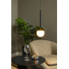 Lucide CALINA - Suspension - Ø 9,9 cm - LED Dim. - CCT - 1x7W 2200K/3300K - Avec module LED remplaçable - Noir - Premium