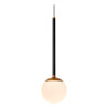 Lucide CALINA - Suspension - Ø 9,9 cm - LED Dim. - CCT - 1x7W 2200K/3300K - Avec module LED remplaçable - Noir - Premium