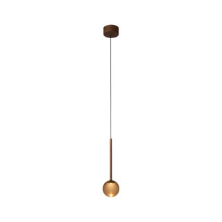 Lucide CALINA - Suspension - Ø 9,9 cm - LED Dim. - CCT - 1x7W 2200K/3300K - Avec module LED remplaçable - Café - Premium