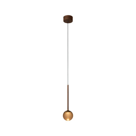 Lucide CALINA - Suspension - Ø 9,9 cm - LED Dim. - CCT - 1x7W 2200K/3300K - Avec module LED remplaçable - Café - Premium