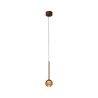 Lucide CALINA - Suspension - Ø 9,9 cm - LED Dim. - CCT - 1x7W 2200K/3300K - Avec module LED remplaçable - Café - Premium