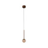 Lucide CALINA - Suspension - Ø 9,9 cm - LED Dim. - CCT - 1x7W 2200K/3300K - Avec module LED remplaçable - Café - Premium