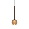 Lucide CALINA - Suspension - Ø 9,9 cm - LED Dim. - CCT - 1x7W 2200K/3300K - Avec module LED remplaçable - Café - Premium