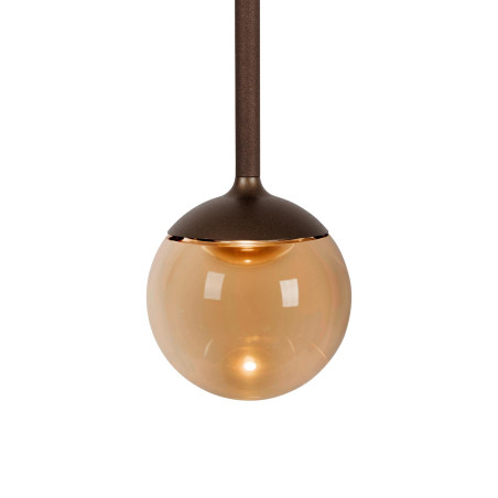 Lucide CALINA - Suspension - Ø 9,9 cm - LED Dim. - CCT - 1x7W 2200K/3300K - Avec module LED remplaçable - Café - Premium
