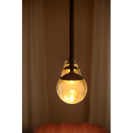 Lucide CALINA - Suspension - LED Dim. - CCT - 5x8,2W 2200K/3300K - Avec module LED remplaçable - Café - Premium