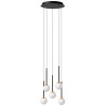 Lucide CALINA - Suspension - Ø 41,8 cm - LED Dim. - CCT - 5x8,2W 2200K/3300K - Avec module LED remplaçable - Noir - Premium