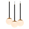 Lucide CALINA - Suspension - Ø 41,8 cm - LED Dim. - CCT - 5x8,2W 2200K/3300K - Avec module LED remplaçable - Noir - Premium