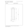 Lucide CALINA - Suspension - Ø 41,8 cm - LED Dim. - CCT - 5x8,2W 2200K/3300K - Avec module LED remplaçable - Noir - Premium