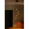 Lucide CALINA - Suspension - Ø 41,9 cm - LED Dim. - CCT - 5x8,2W 2200K/3300K - Avec module LED remplaçable - Ambre - Premium