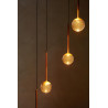 Lucide CALINA - Suspension - Ø 41,9 cm - LED Dim. - CCT - 5x8,2W 2200K/3300K - Avec module LED remplaçable - Ambre - Premium