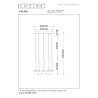 Lucide CALINA - Suspension - Ø 41,9 cm - LED Dim. - CCT - 5x8,2W 2200K/3300K - Avec module LED remplaçable - Ambre - Premium