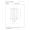 Lucide CALINA - Suspension - Ø 69,9 cm - LED Dim. - CCT - 12x7W 2200K/3300K - Avec module LED remplaçable - Café - Premium