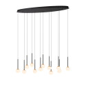 Lucide CALINA - Suspension - LED Dim. - CCT - 12x7W 2200K/3300K - Avec module LED remplaçable - Noir - Premium