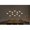 Lucide CALINA - Suspension - LED Dim. - CCT - 12x7W 2200K/3300K - Avec module LED remplaçable - Noir - Premium