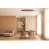 Lucide CALINA - Suspension - LED Dim. - CCT - 12x7W 2200K/3300K - Avec module LED remplaçable - Café - Premium
