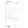 Lucide CALINA - Suspension - LED Dim. - CCT - 12x7W 2200K/3300K - Avec module LED remplaçable - Café - Premium