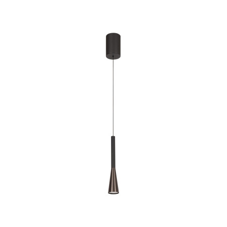 Lucide JOAKIM - Suspension - Ø 7,7 cm - LED Dim. - CCT - 1x7W 2700K/4000K - Avec module LED remplaçable - Café - Premium