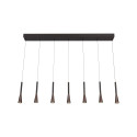 Lucide JOAKIM - Suspension - LED Dim. - CCT - 7x6,2W 2700K/4000K - Avec module LED remplaçable - Café - Premium