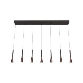 Lucide JOAKIM - Suspension - LED Dim. - CCT - 7x6,2W 2700K/4000K - Avec module LED remplaçable - Café - Premium