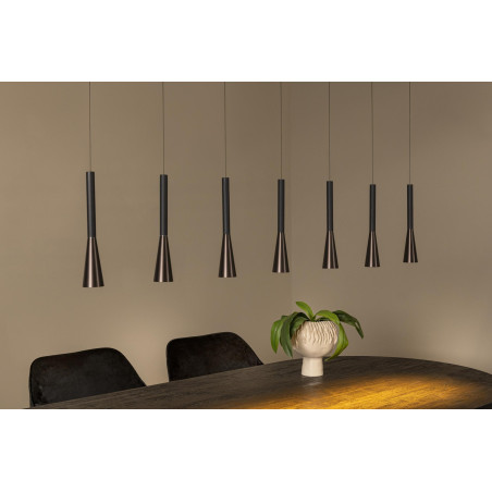 Lucide JOAKIM - Suspension - LED Dim. - CCT - 7x6,2W 2700K/4000K - Avec module LED remplaçable - Café - Premium