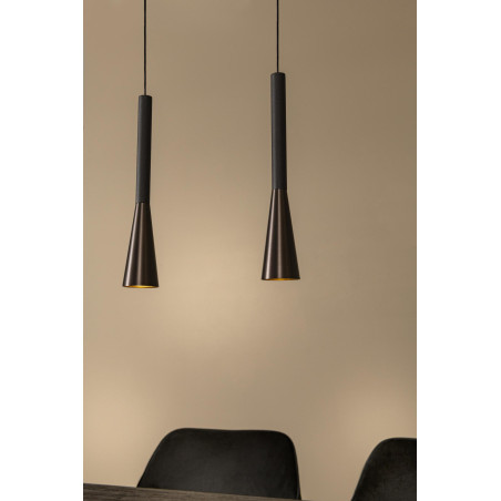 Lucide JOAKIM - Suspension - LED Dim. - CCT - 7x6,2W 2700K/4000K - Avec module LED remplaçable - Café - Premium