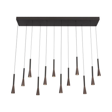 Lucide JOAKIM - Suspension - LED Dim. - CCT - 12x7W 2700K/4000K - Avec module LED remplaçable - Café - Premium