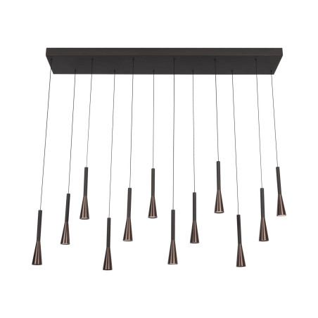Lucide JOAKIM - Suspension - LED Dim. - CCT - 12x7W 2700K/4000K - Avec module LED remplaçable - Café - Premium
