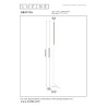 Lucide GRIFFITH - Lampadaire - Ø 21 cm - LED Dim. - CCT - 1x18W 2700K/4000K - Bronze - Premium