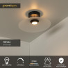 Lucide MENGA - Plafonnier - Ø 40 cm - LED Dim. - 1x11W 2700K - Opalin - Premium