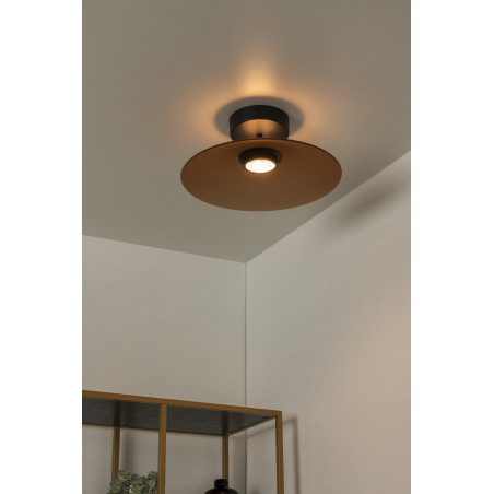 Lucide MENGA - Plafonnier - Ø 40 cm - LED Dim. - 1x11W 2700K - Ambre - Premium