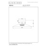 Lucide MENGA - Plafonnier - Ø 40 cm - LED Dim. - 1x11W 2700K - Ambre - Premium