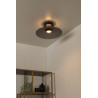 Lucide MENGA - Plafonnier - Ø 40 cm - LED Dim. - 1x11W 2700K - Fumé - Premium