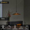 Lucide MENGA - Suspension - Ø 40 cm - LED Dim. - 1x11W 2700K - Ambre - Premium