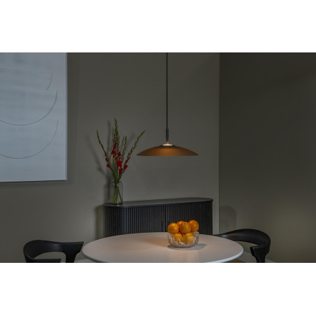 Lucide MENGA - Suspension - Ø 40 cm - LED Dim. - 1x11W 2700K - Ambre - Premium