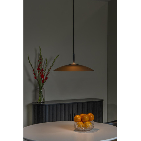 Lucide MENGA - Suspension - Ø 40 cm - LED Dim. - 1x11W 2700K - Ambre - Premium